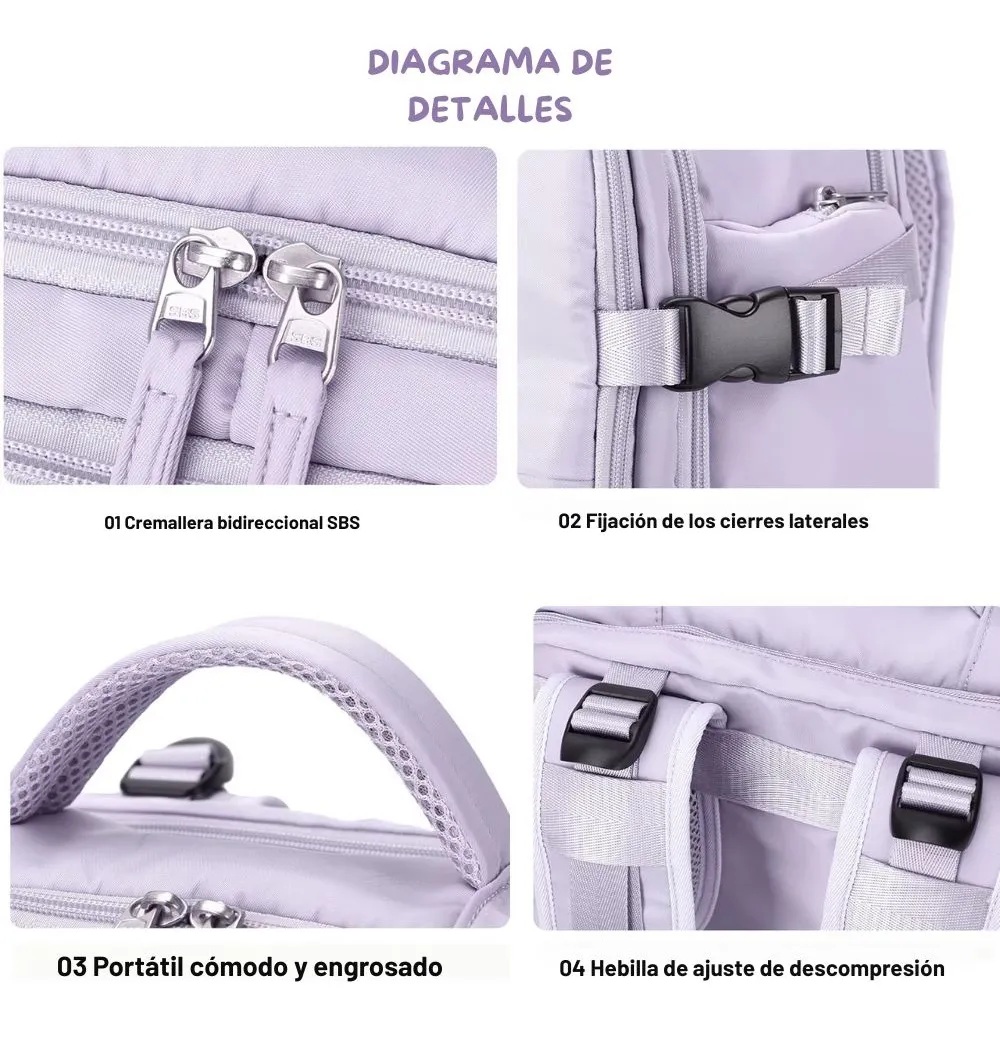 Maleta De Mano Para Cabina Morral Viaje - Imagen 8